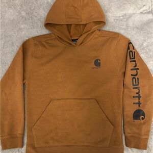 Carhartt Boys Brown Hooded Sweatshirt